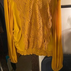 Ashley Stewart Yellow Blouse Size 18/20